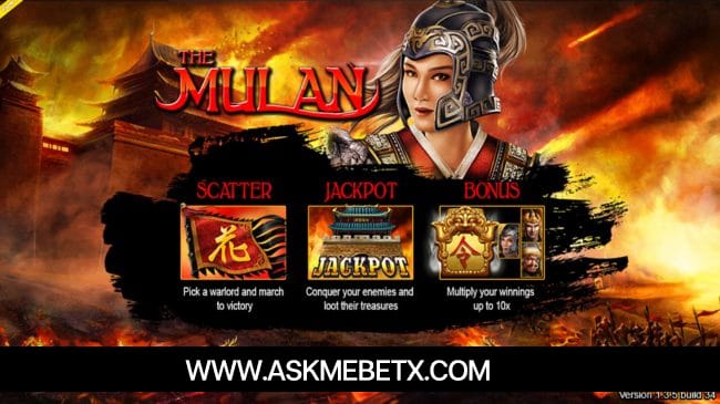 รีวิวเกมสล็อต Mulan วีรสตรียอดนักรบ